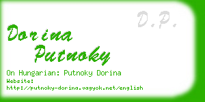 dorina putnoky business card